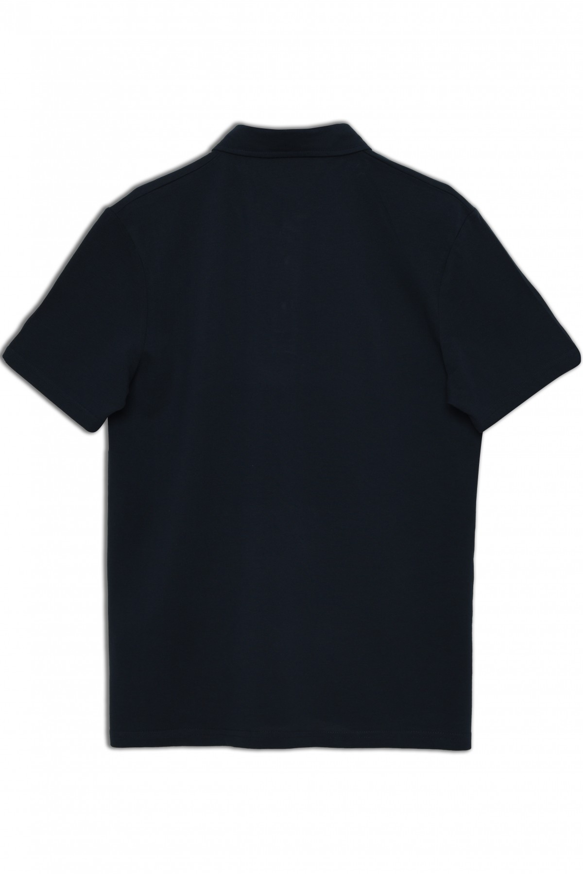 Vav Tasarım Punto Baskılı Pamuk Polo Yaka Gece Mavisi T-shirt 23'